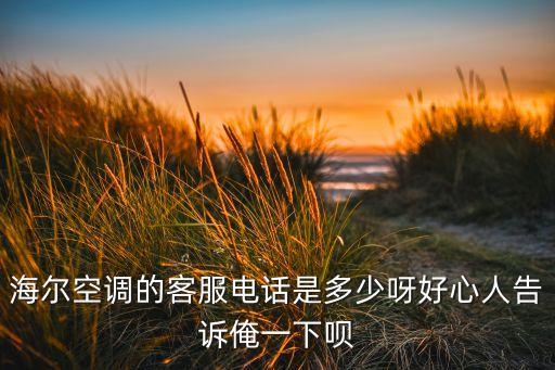海尔空调的客服电话是多少呀好心人告诉俺一下呗