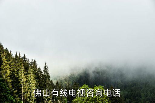 佛山有线电视咨询电话