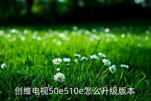 创维电视50e510e怎么升级版本