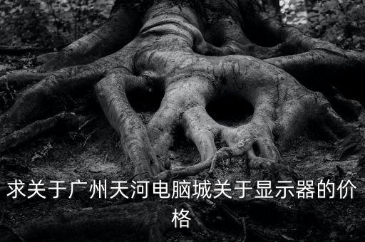 广州天河区联想笔记本屏幕多少钱，求关于广州天河电脑城关于显示器的价格