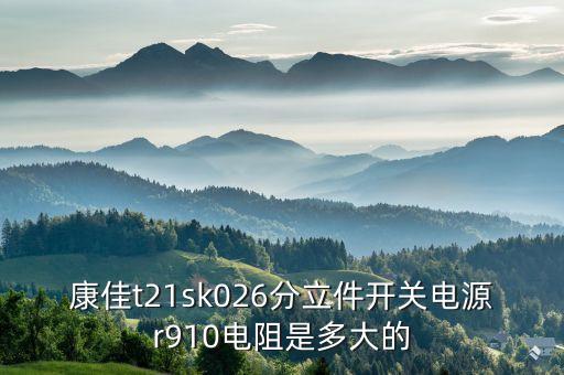 康佳t21sk026分立件开关电源r910电阻是多大的