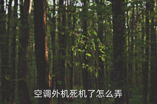 空调外机死机了怎么弄