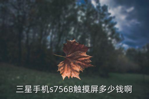 三星手机触摸屏多少钱，三星手机触屏大概多少钱