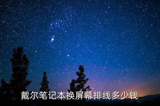 戴尔笔记本换屏幕排线多少钱