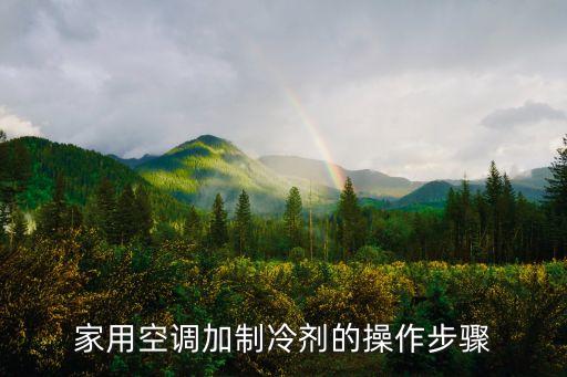 家用空调加制冷剂的操作步骤