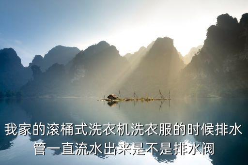 我家的滚桶式洗衣机洗衣服的时候排水管一直流水出来是不是排水阀