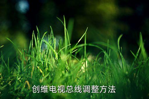 创维电视总线调整方法