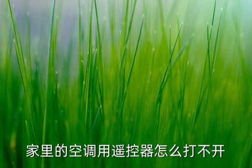 空调遥控器怎么开不了机，空调用遥控器打不开了是什么原因