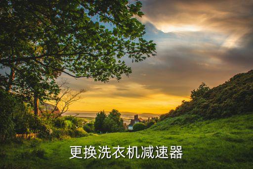 更换洗衣机减速器