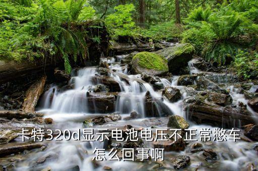 卡特320d显示电池电压不正常憋车怎么回事啊