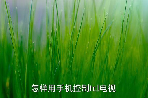 怎样用手机控制tcl电视