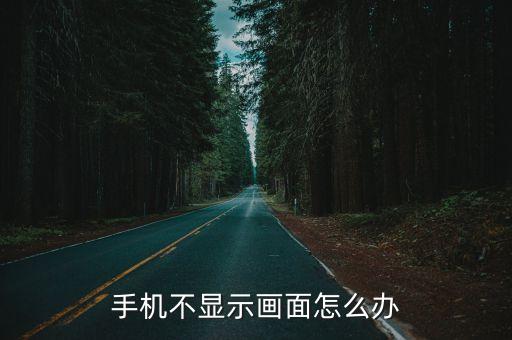 手机没有画面怎么办，手机不显示画面怎么办