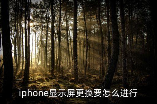 iphone显示屏更换要怎么进行