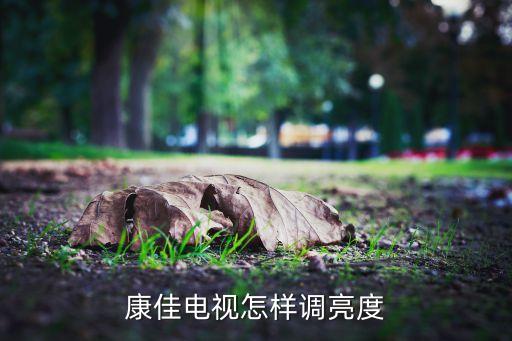 康佳电视怎样调亮度