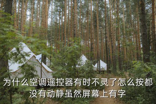 为什么空调遥控器有时不灵了怎么按都没有动静虽然屏幕上有字
