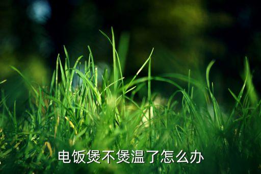 电饭煲不煲温了怎么办