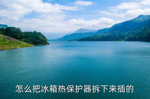 怎么把冰箱热保护器拆下来插的