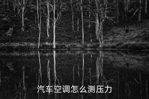 汽车空调怎么测压力