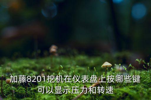 加藤挖掘机如何看压力，挖掘机的机油压力表是甚么样子