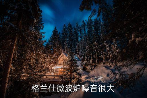 格兰仕微波炉噪音很大