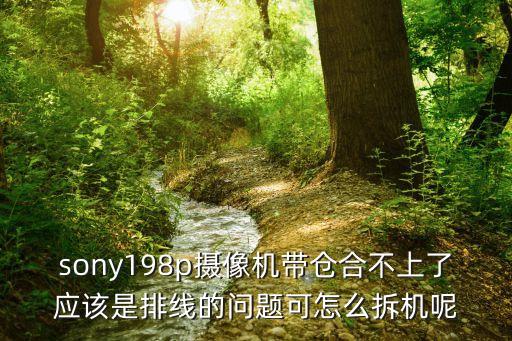 sony198p摄像机带仓合不上了应该是排线的问题可怎么拆机呢