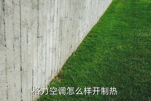 格力空调怎么样开制热