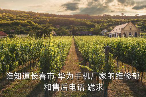 谁知道长春市 华为手机厂家的维修部 和售后电话 跪求