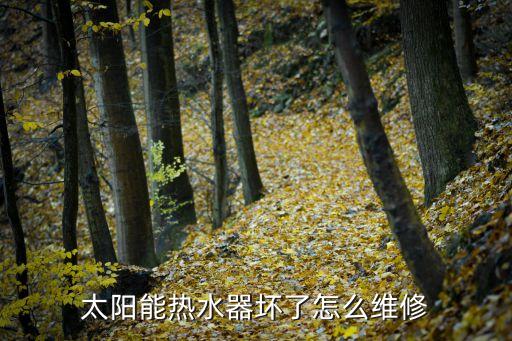 太阳能热水器坏了怎么维修