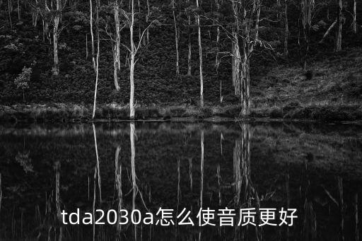 tda2030a怎么使音质更好