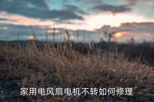 家用电风扇电机不转如何修理