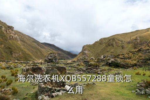 海尔洗衣机XQB557288童锁怎么用