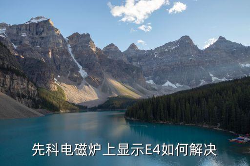 先科电磁炉上显示E4如何解决