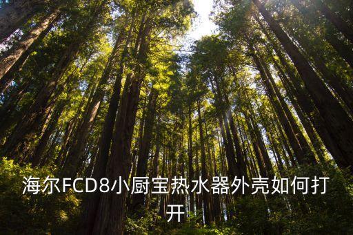 海尔FCD8小厨宝热水器外壳如何打开