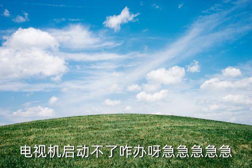 电视机启动不了咋办呀急急急急急