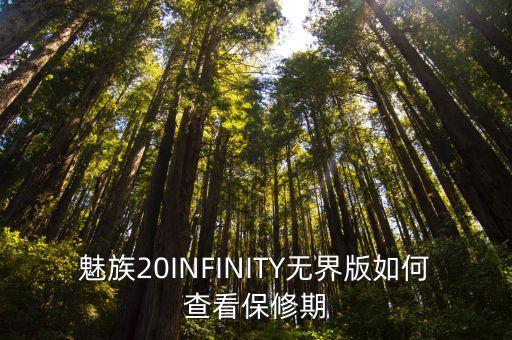 魅族20INFINITY无界版如何查看保修期