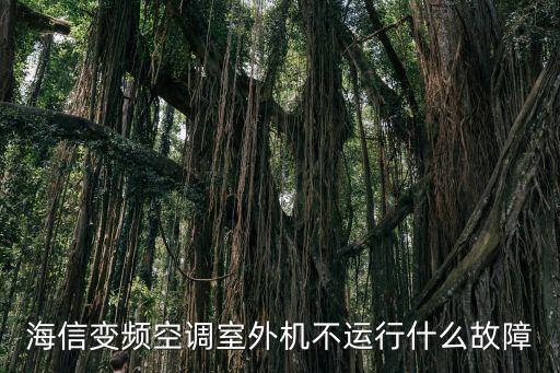 海信变频空调室外机不运行什么故障