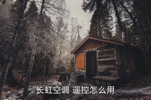 长虹空调 遥控怎么用
