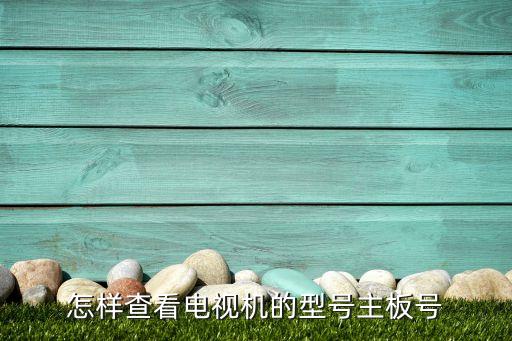 怎样查看电视机的型号主板号